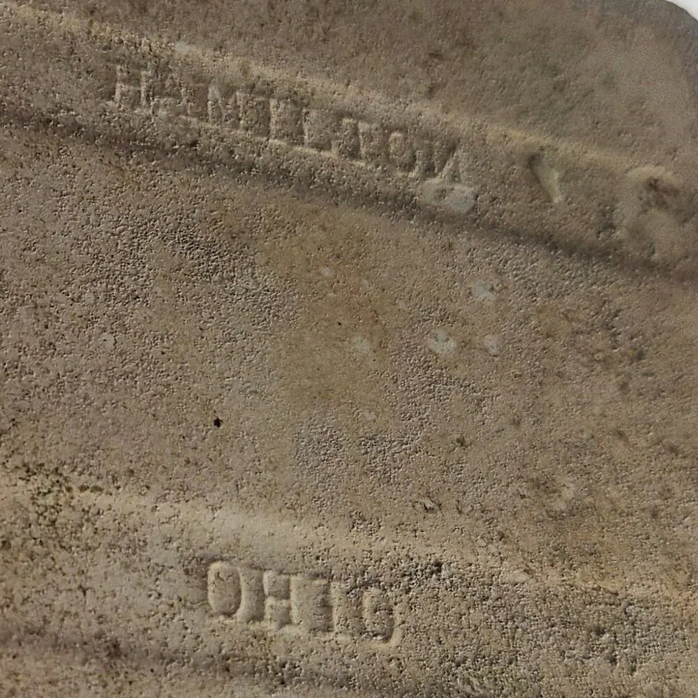 Antique Hamilton Tile Works Victorian pair of embossed tile tiles 4.25